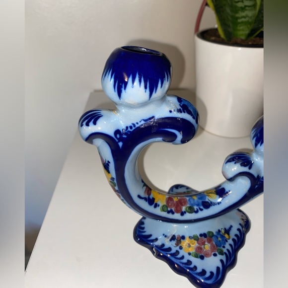 Vintage Pal Alcobaca made in Portugal twin candleholders used - Picture 4 of 10